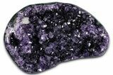 Sparkling Deep Purple Amethyst Geode Section - Uruguay #306896-1